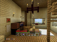 Minecraftの我が家の室内のスクリーンショット1
