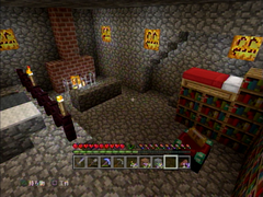 Minecraftの我が家の地下室のスクリーンショット